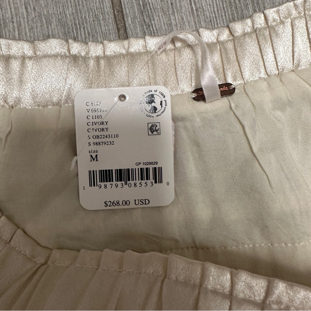 Free People Belle Ruffle Pants in Ivory - Picture 3 of 3